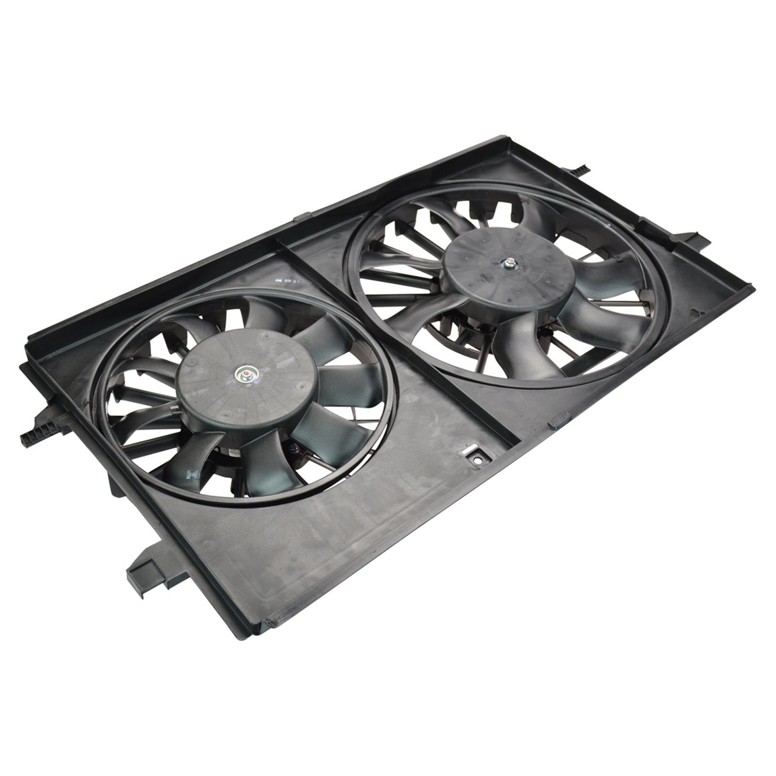 TRQ Radiator Dual Cooling Fan Assembly Compatible with 2004-2012 Chevy Malibu, 2005-2010 Pontiac G6, 2008-2009 Saturn Aura - GM3115178 - High Performance Cooling System for Hot Weather & Heavy Traffic Driving