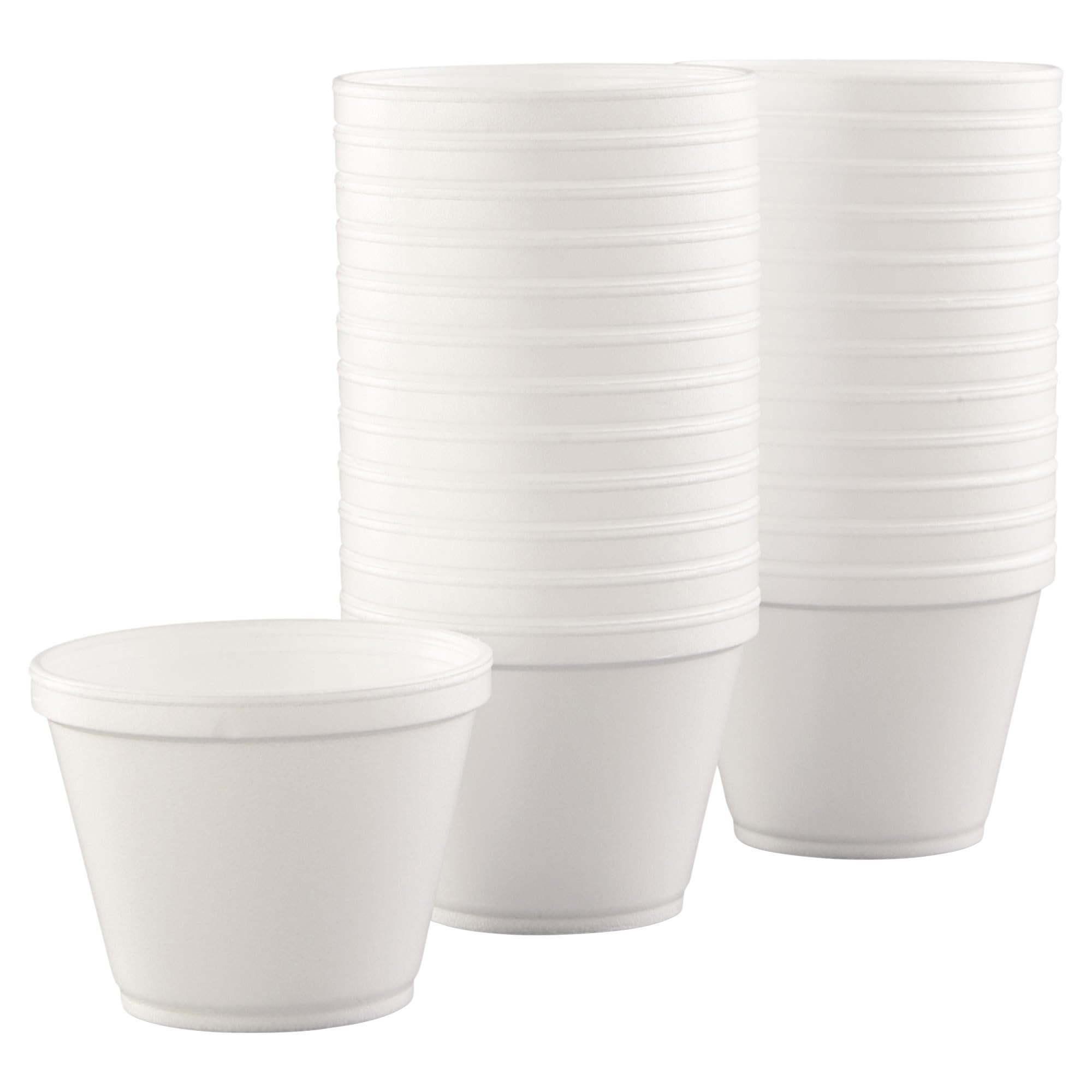 Solo Dart 12SJ20 12 oz Foam Squat Containers - Case of 500 (500 Pack) | Disposable Hot & Cold Drink Cups for Coffee, Tea, and Beverages | Perfect for Restaurants, Cafes, and Catering Services