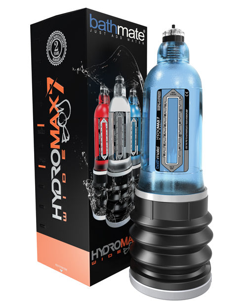 Bathmate Hydromax 7 Wide Boy Penis Pump - Blue Color for Enhanced Performance | At-Home Male Enhancement & Girth Training Device | Perfect for Private Use & Confidence Boosting