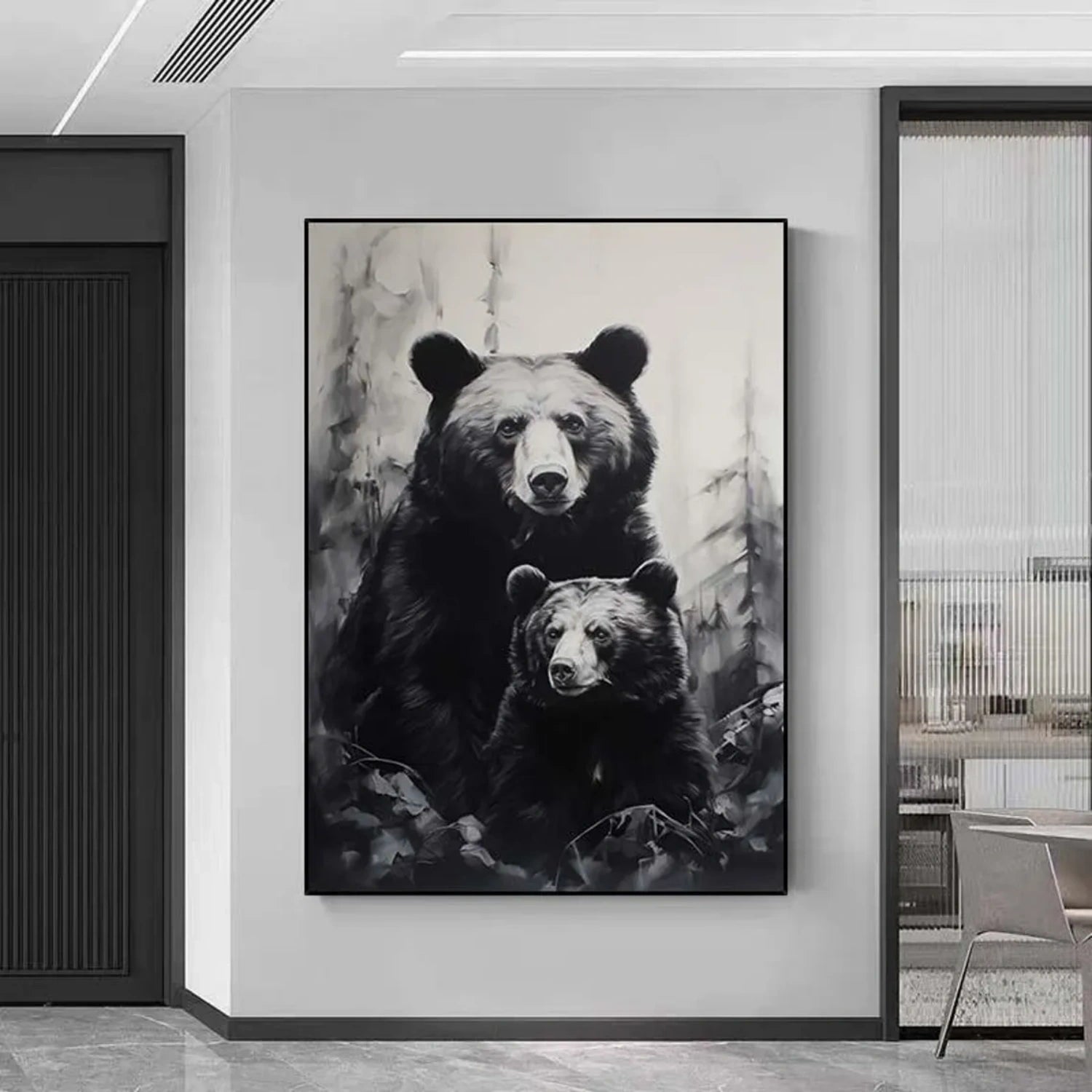 Animal Art Painting #AP161 - Handmade Canvas Wall Decor for Living Room, Bedroom & Office | Wildlife & Nature Inspired Artwork