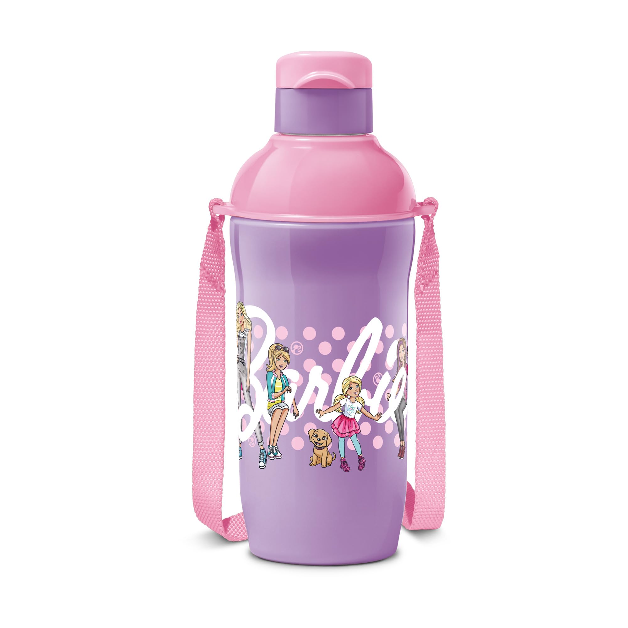 MILTON Steel Barbie 400 Insulated Stainless Steel Kids Water Bottle 390ml - Pink & Purple | PU Insulated for Hot & Cold Drinks | Leak Proof & Easy to Carry | Perfect for School, Travel & Outdoor Activities