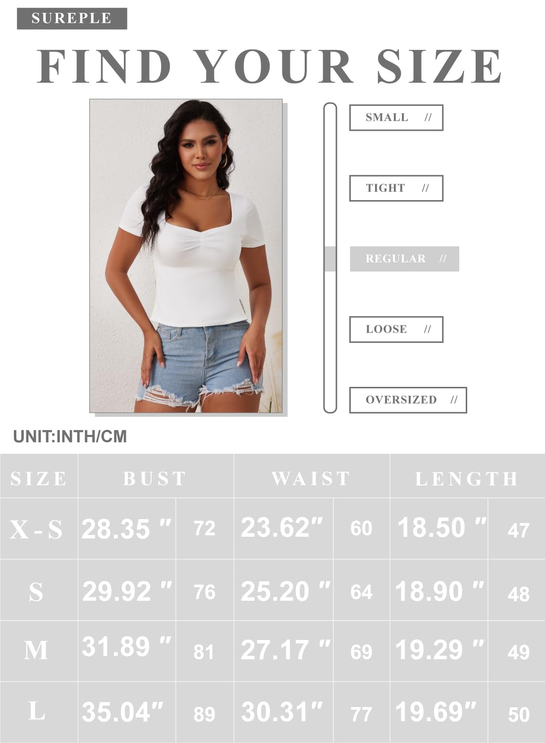 Sureple Cute Ruched Sweetheart Neck Short Sleeve T-Shirts for Women | Y2K Trendy Knit Crop Top | Perfect for Going Out, Date Nights & Casual Wear