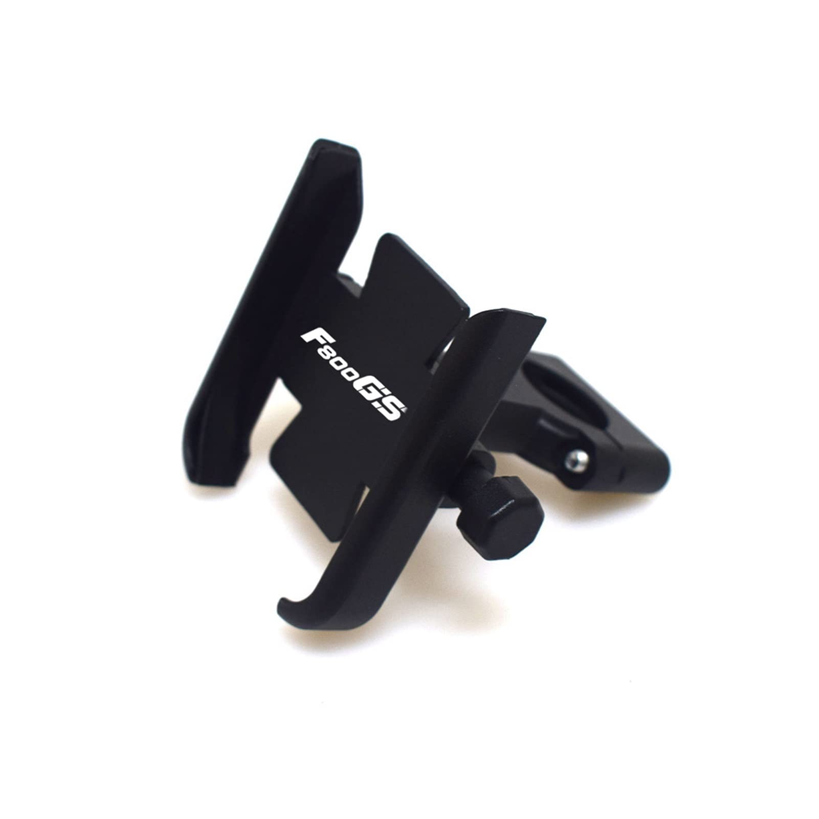 Black Motorcycle Phone Mount for BMW F800GS - Universal Handlebar GPS Phone Holder Bracket for Safe Riding & Navigation Accessories - Perfect for Adventure Biking & Road Trips