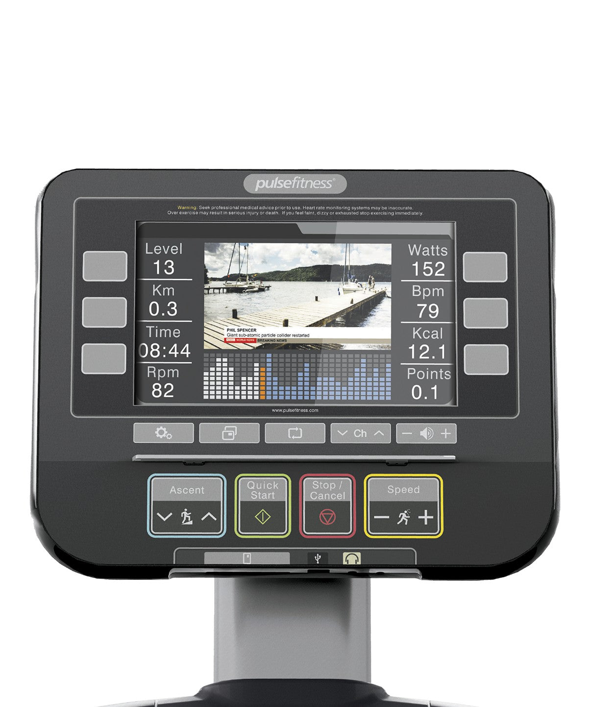 U Cycle Series Club Line Upright Exercise Bike with 10.1