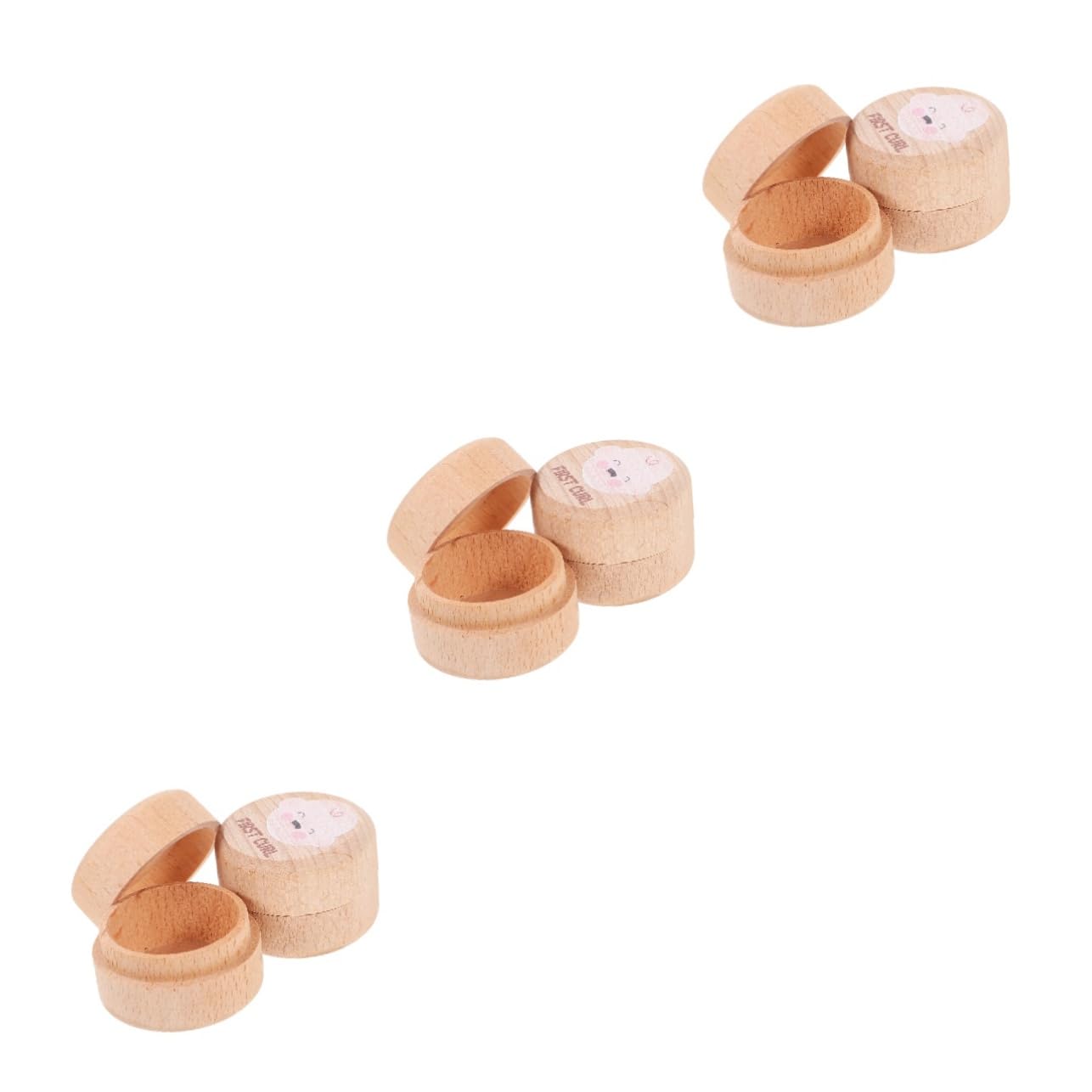 GOOHOCHY 6 Pack Wooden Tooth Box for Kids - Children's Tooth Holder & Teeth Keeper - Perfect for Baby Teeth Collection, Tooth Fairy Gifts, and Memory Keepsakes