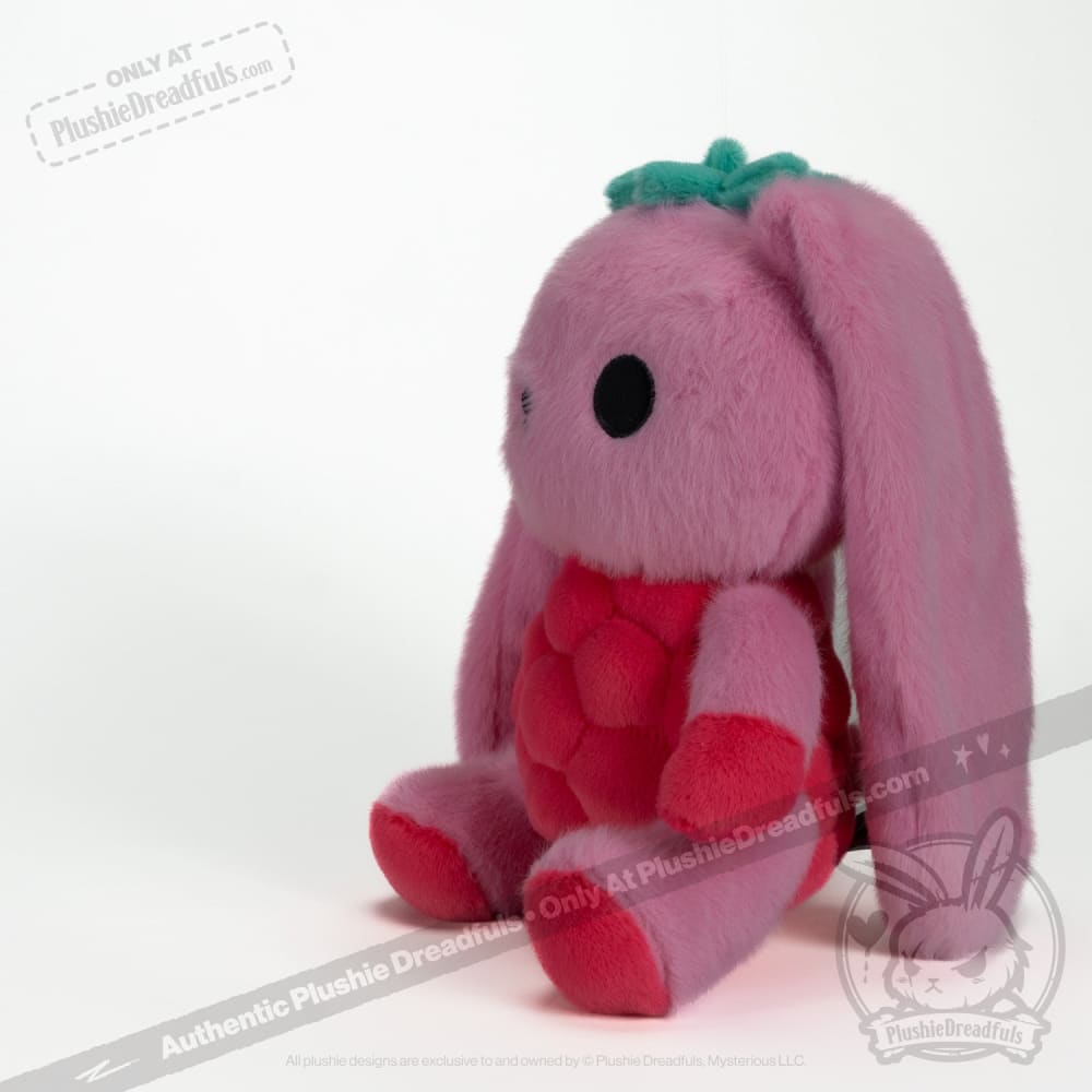 Plushie Dreadfuls Raspberry Bunny Stuffed Animal Toy - Soft Cuddly Bunny Plush for Kids, Gift & Home Decor