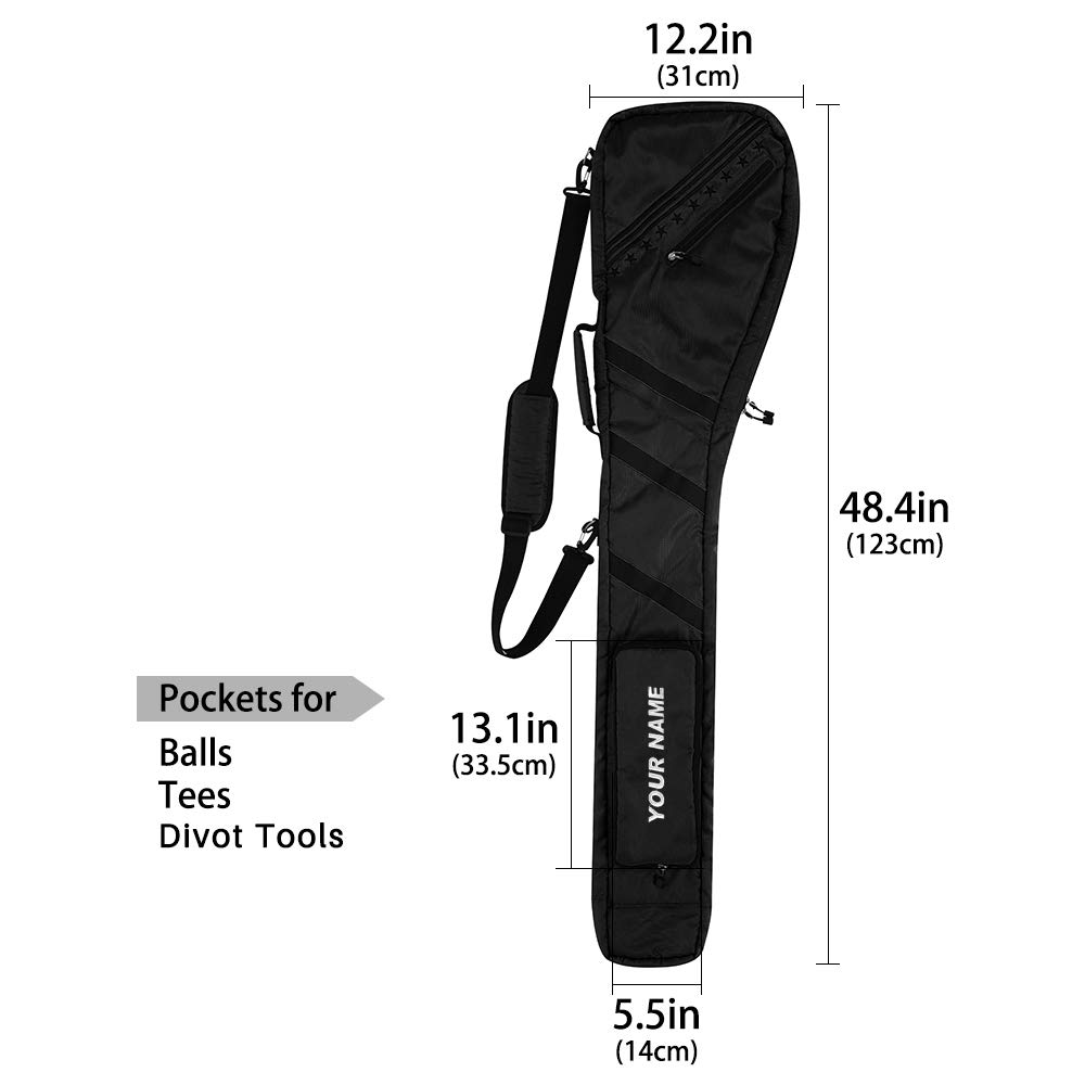Portable Golf Carry Bag - Water Resistant Foldable Club Bag for Driving Range | Gift for Golfers