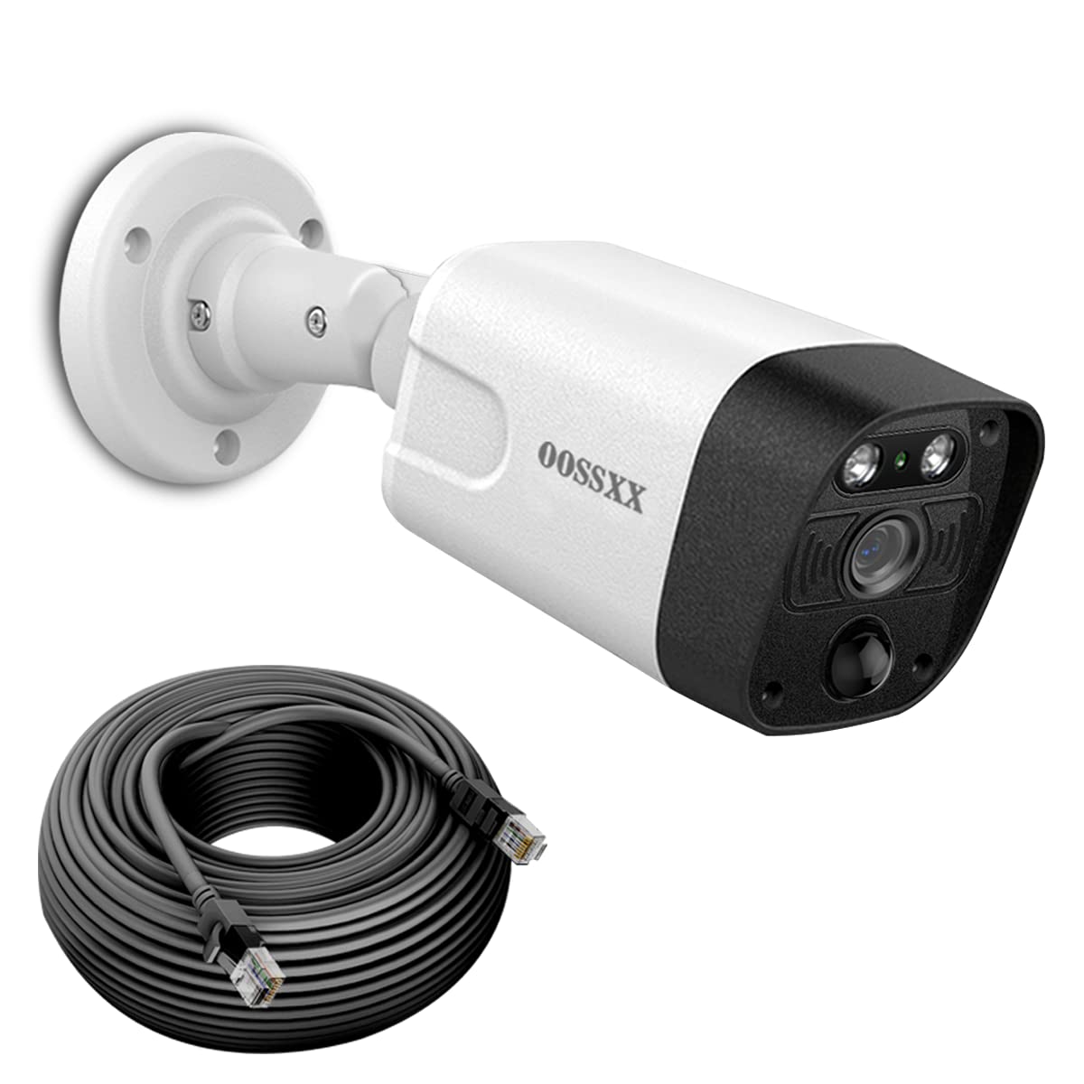 4K PIR POE Security Camera - 8MP Outdoor/Indoor Waterproof Wired Surveillance Camera with Night Vision & POE Extender Kit | Home & Business Security Monitoring System for Driveway, Garage & Property Protection