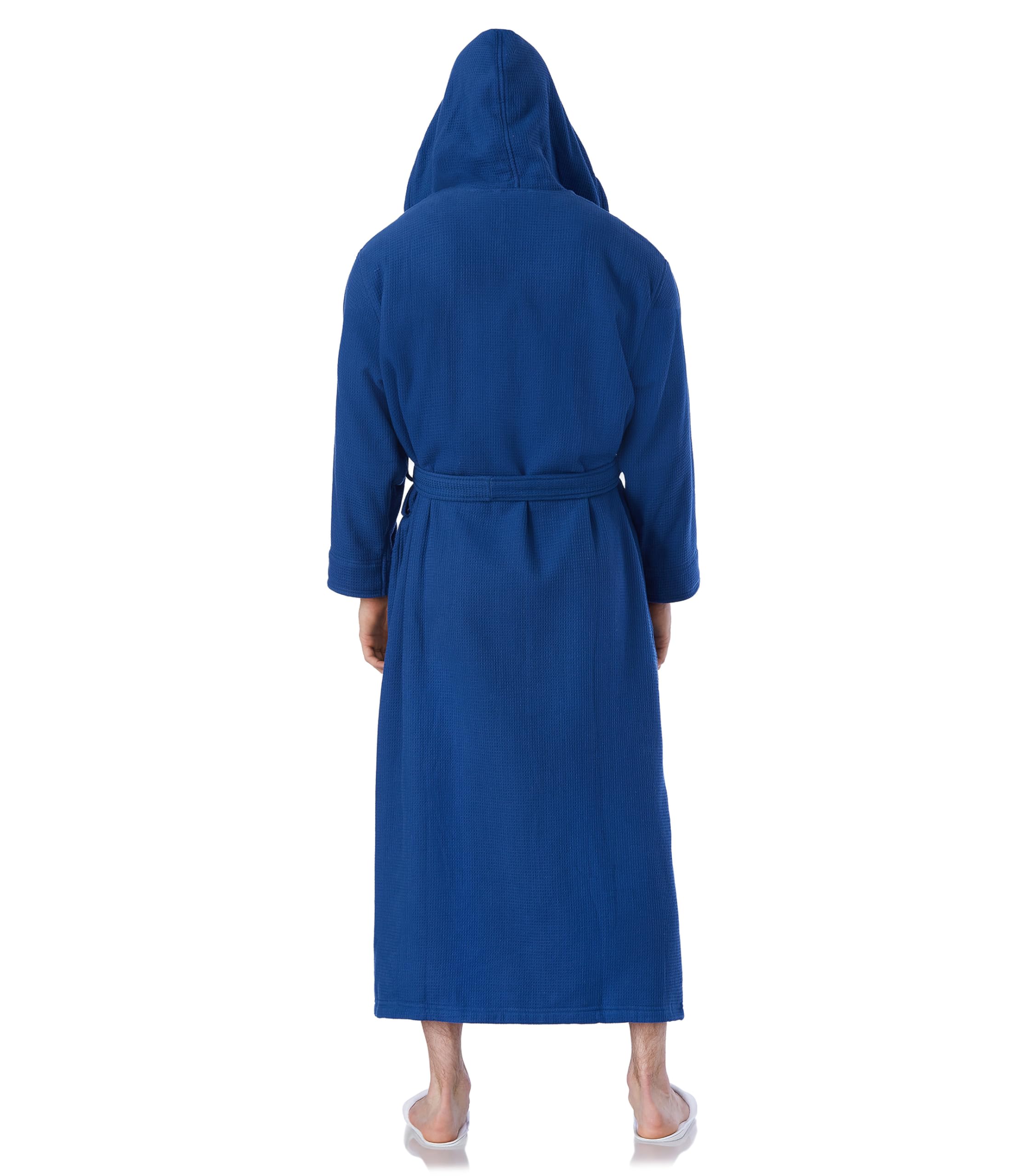 Soft & Cozy Hooded Waffle Terry Bathrobe for Women - Luxury Spa Robe with Pockets - Perfect for Relaxing at Home, Lounging & Post-Shower Comfort