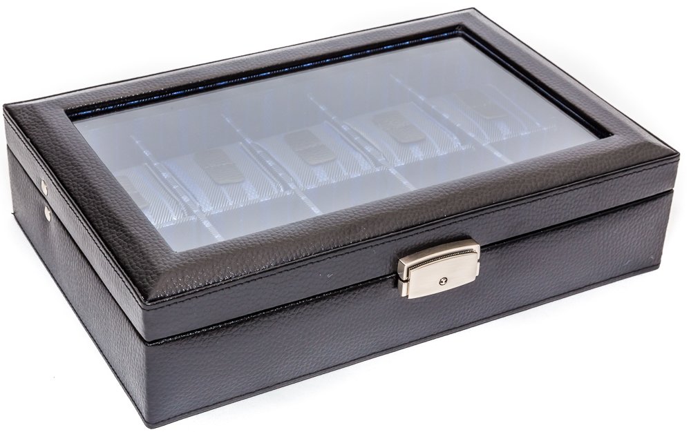 Genuine Leather Watch Case for 10 Watches - Premium Storage & Travel Organizer | New York Diamond District Inspired | Perfect for Watch Collectors & Travel Accessories
