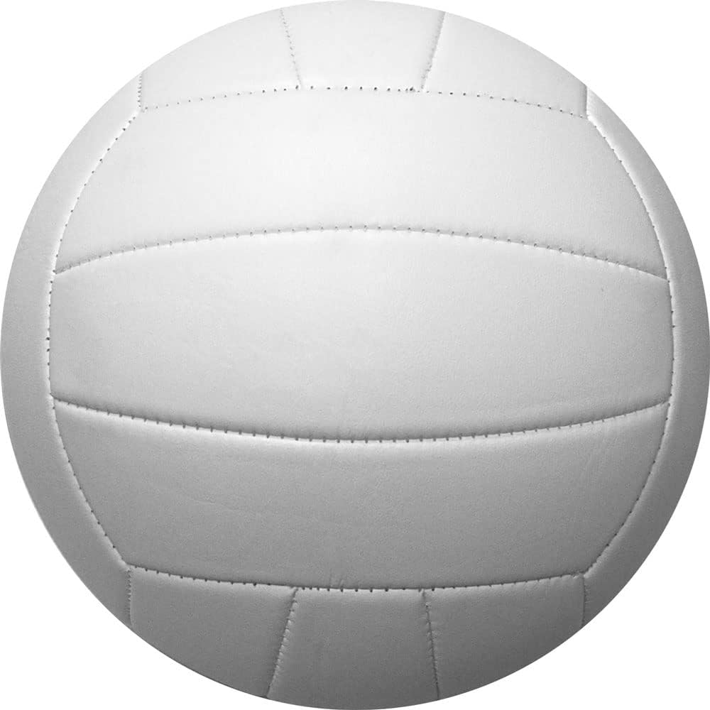 Best Volleyball Ball for Autographs & Awards - White Plain Single & 6-Pack Set - Perfect for Coaches Gifts, Team Signing, and Sports Painting