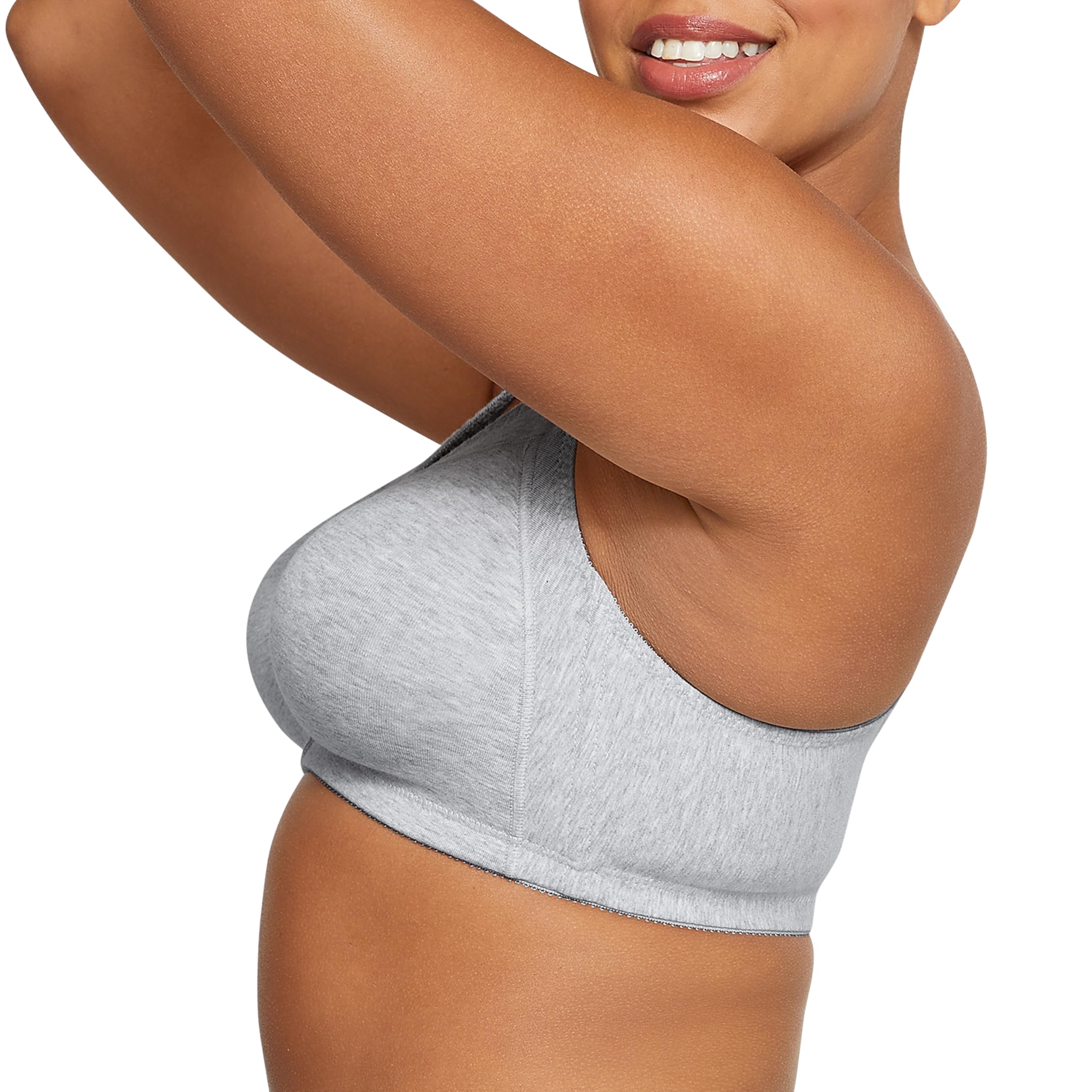 Wire-Free Comfort Bra - Bali Cotton Double Support Bra for Women - Perfect for Yoga, Lounge & Everyday Wear
