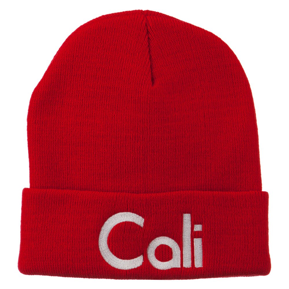 e4Hats.com California Embroidered Long Beanie - Warm Winter Knit Hat for Men & Women - Perfect for Skiing, Snowboarding & Outdoor Activities