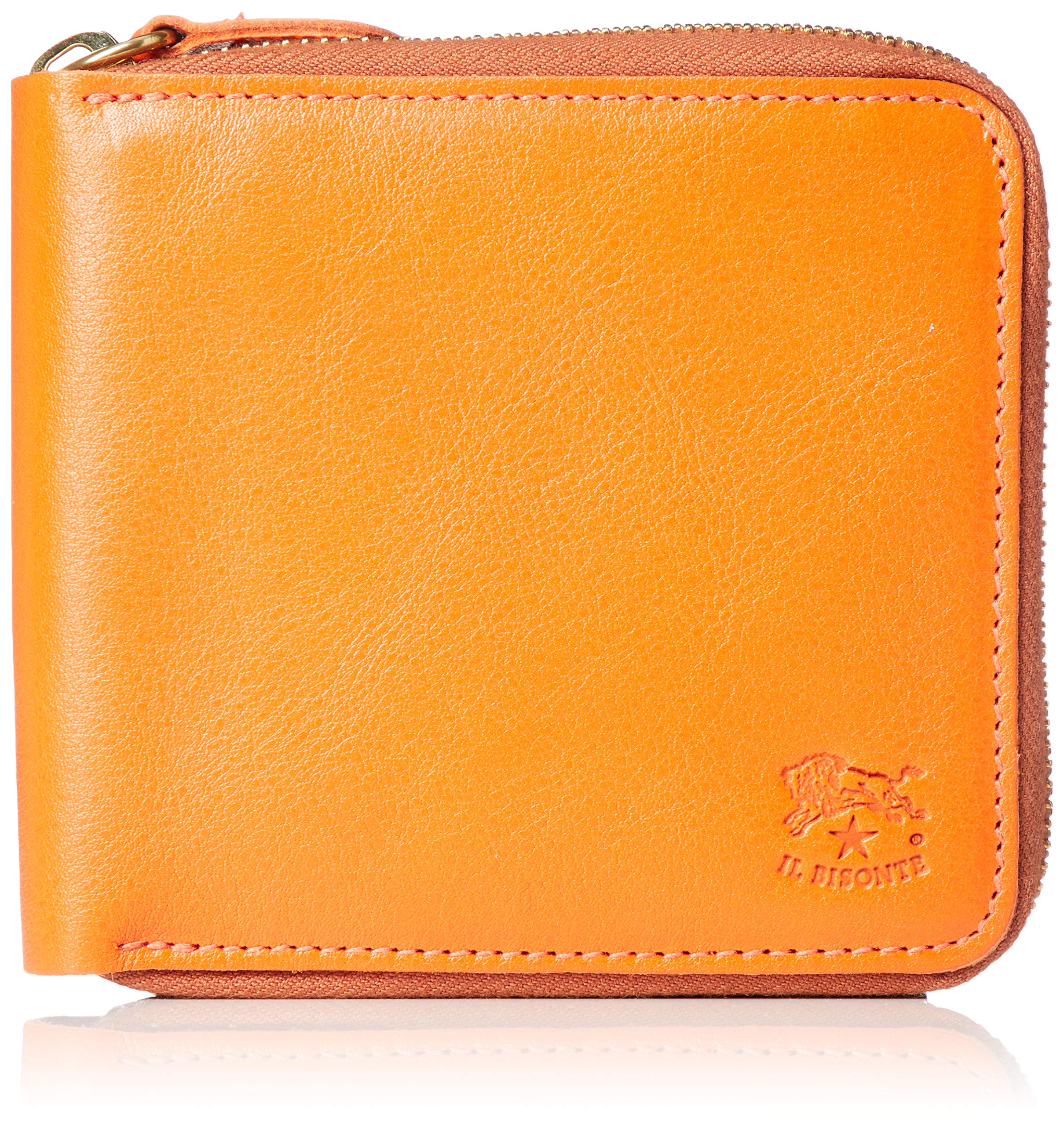 IL BISONTE Genuine Leather Men's Wallet - Slim Bifold RFID Blocking Credit Card Holder for Everyday Use & Travel
