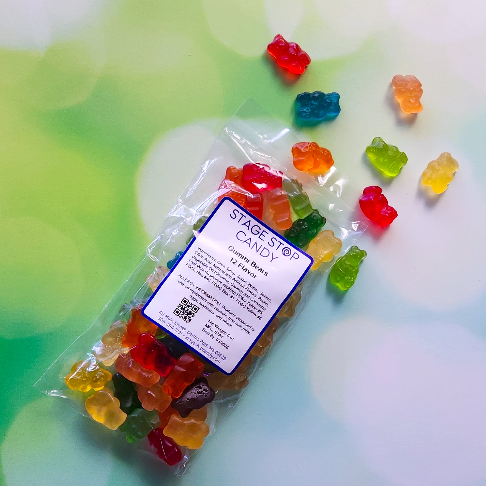 12 Flavor Gummi Bears - Delicious & Chewy Candy for Kids & Adults - Perfect for Parties, Snacks & Gifts