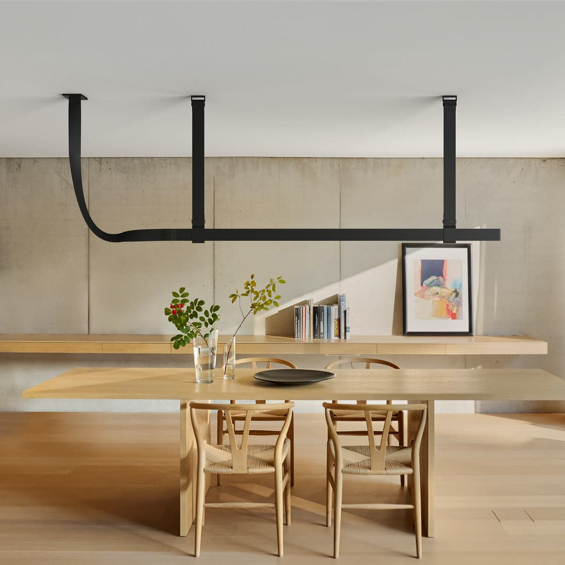 Modern Adjustable Belt Pendant Lamp - Industrial Style Hanging Light for Kitchen Island, Dining Room & Bedroom - Vintage Edison Bulb Compatible