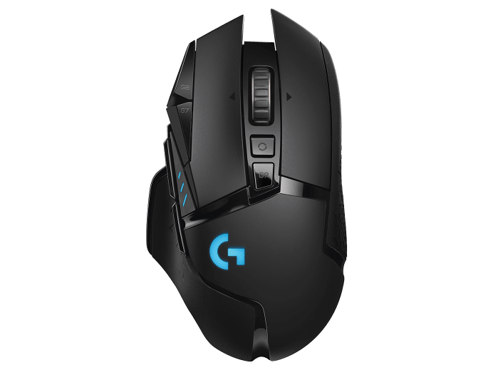 Logitech G502 Lightspeed Wireless Gaming Mouse - High Performance RGB Ergonomic Design for PC & Mac Gaming, Streaming & Esports