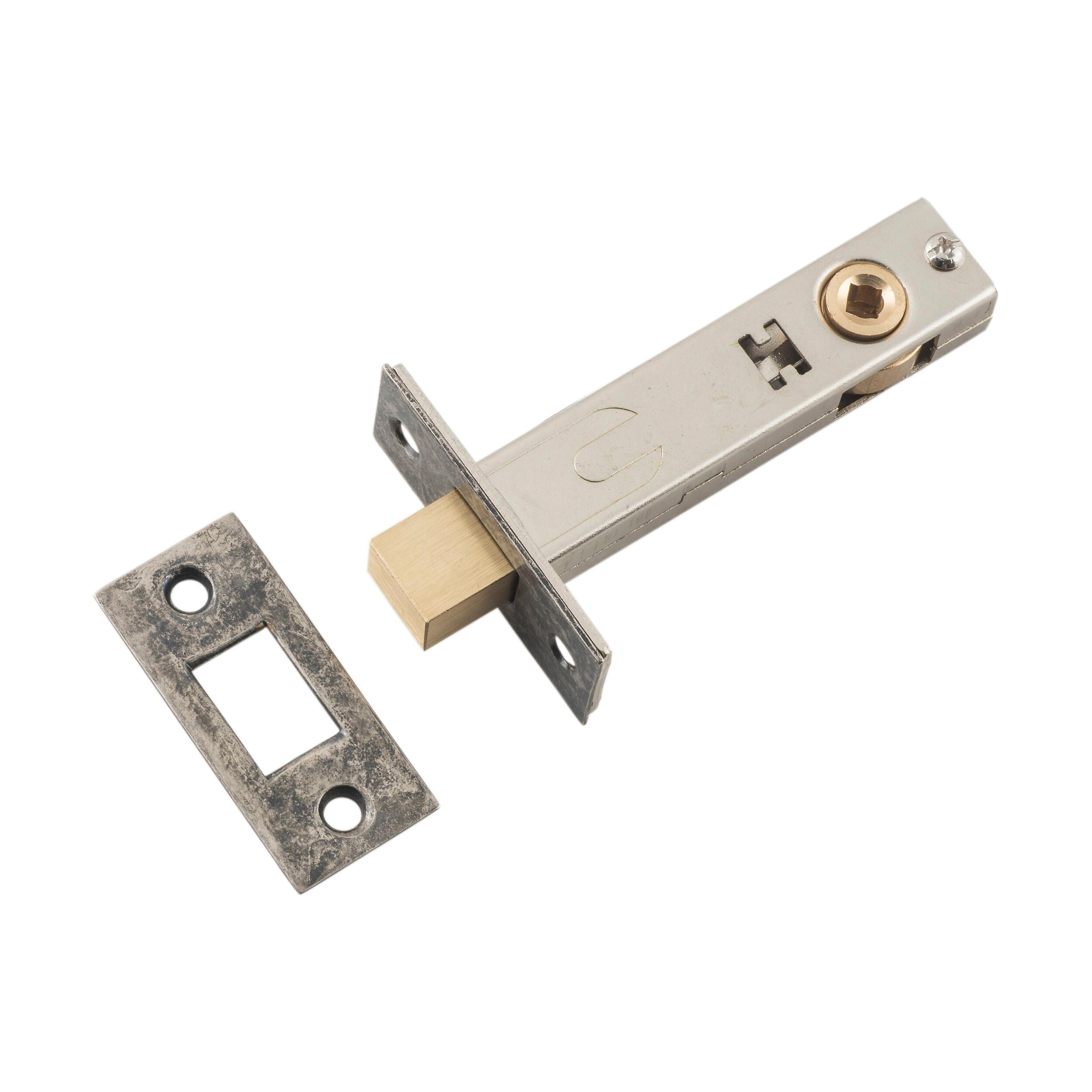 6232 Privacy Bolt Rumbled Nickel Backset 70mm - Secure Door Lock for Home & Office Privacy Protection - Perfect for Bedrooms, Bathrooms and Private Spaces