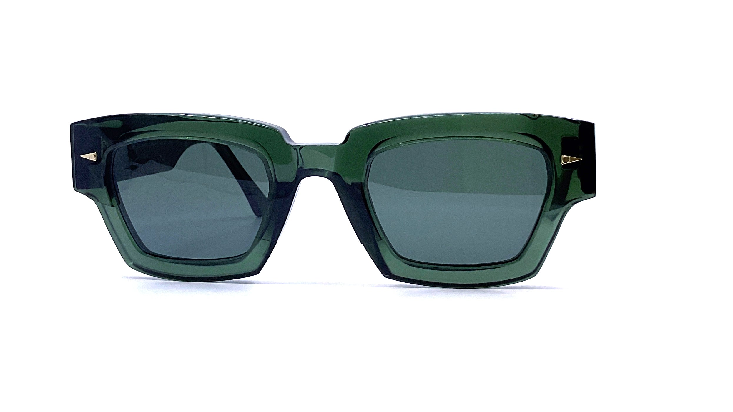 Ahlem Villette Sunglasses - Dark Green Polarized UV Protection for Women & Men | Fashionable Outdoor Accessories for Beach, Driving & Travel