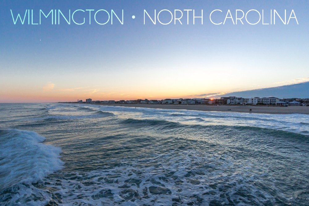 Signed Wrightsville Beach Sunset Art Print - 24x36 Wilmington NC Coastal Wall Decor Poster | Perfect for Living Room, Bedroom & Office