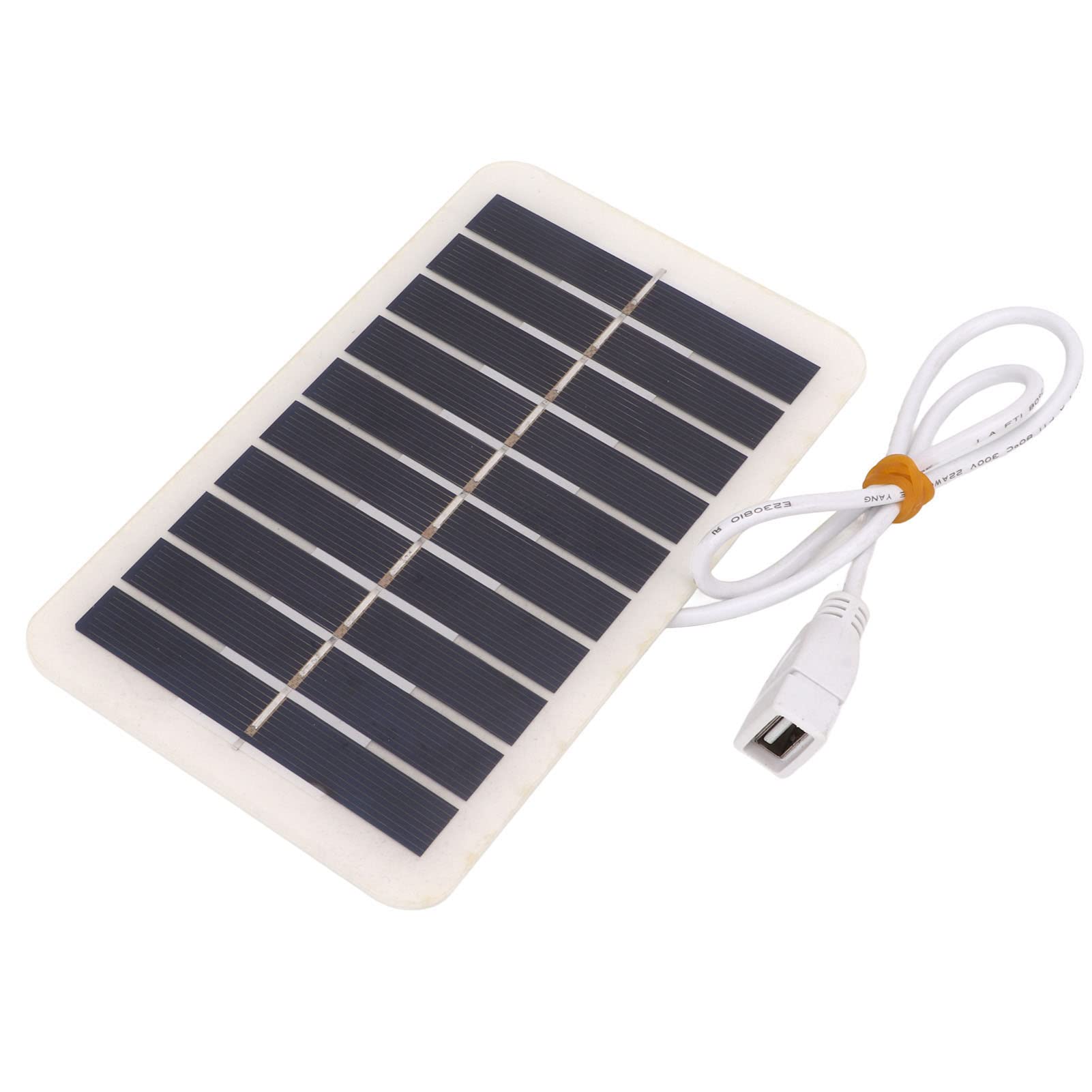 High Efficiency 400mA 5V 2W Polycrystalline Solar Panel - Portable Phone Charger for Outdoor Camping, Hiking & Emergency Power Supply