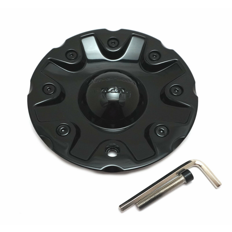 American Racing AR328 Black Engraved Text Wheel Cap - Premium Car Wheel Center Hub Cover for Trucks, SUVs & Muscle Cars - Enhances Vehicle Style & Protects Wheel Hub