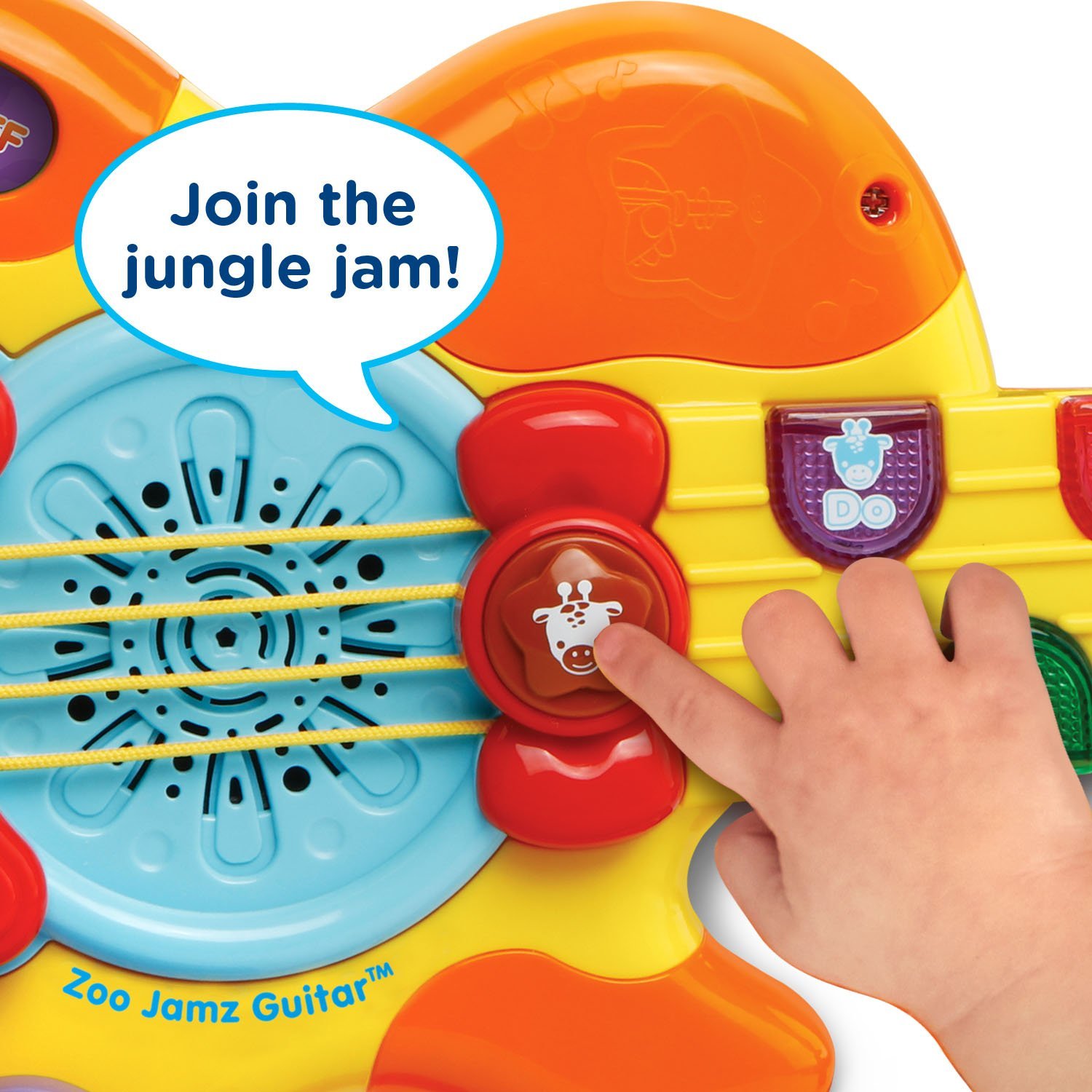 VTech Zoo Jamz Kids Guitar - Interactive Musical Toy with Lights & Sounds | Frustration Free Packaging | Perfect for Toddlers & Preschoolers Learning Music & Pretend Play