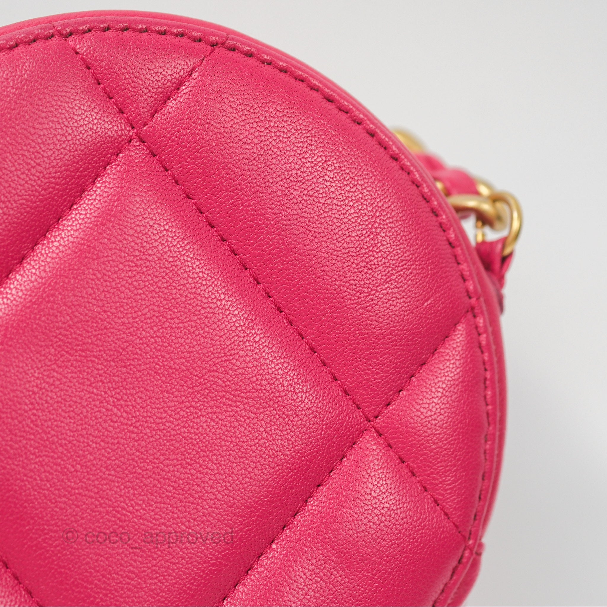 Chanel 19 Round Clutch with Chain - Dark Pink Mixed Hardware Crossbody Bag for Women | Luxury Evening Purse for Parties, Dinner Dates & Special Occasions