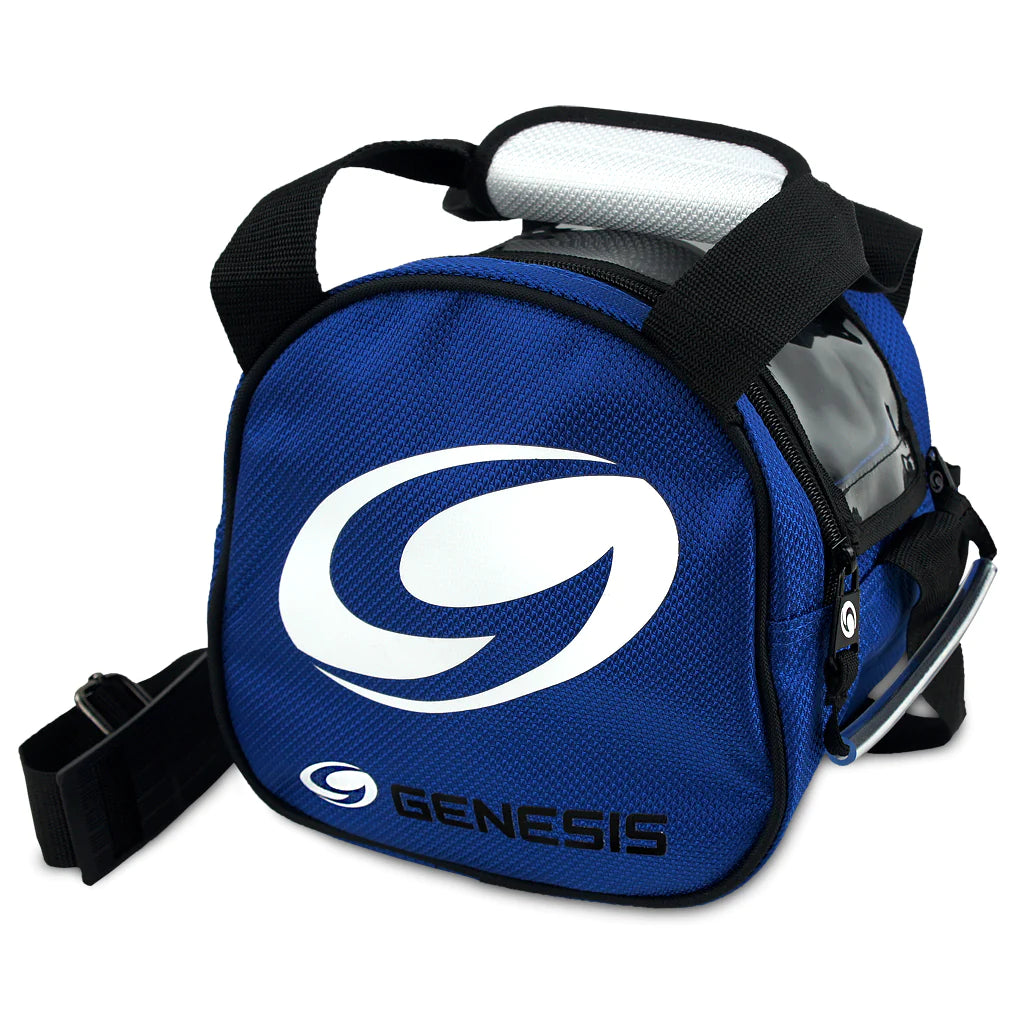 Genesis Single Sport™ Add On Ball Blue Bag Bowling Bag - Durable & Stylish Bowling Accessory for League Play & Practice - Perfect for Bowling Balls, Shoes & Gear Storage