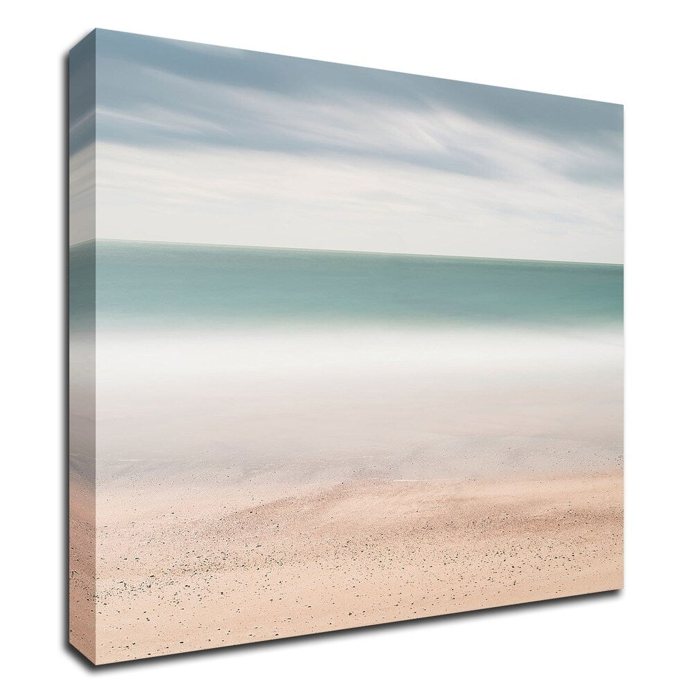 Beach Sea Sky by Wilco Dragt - Stretched Canvas Wall Art Print Ready to Hang - Coastal Home Decor for Living Room, Bedroom & Office