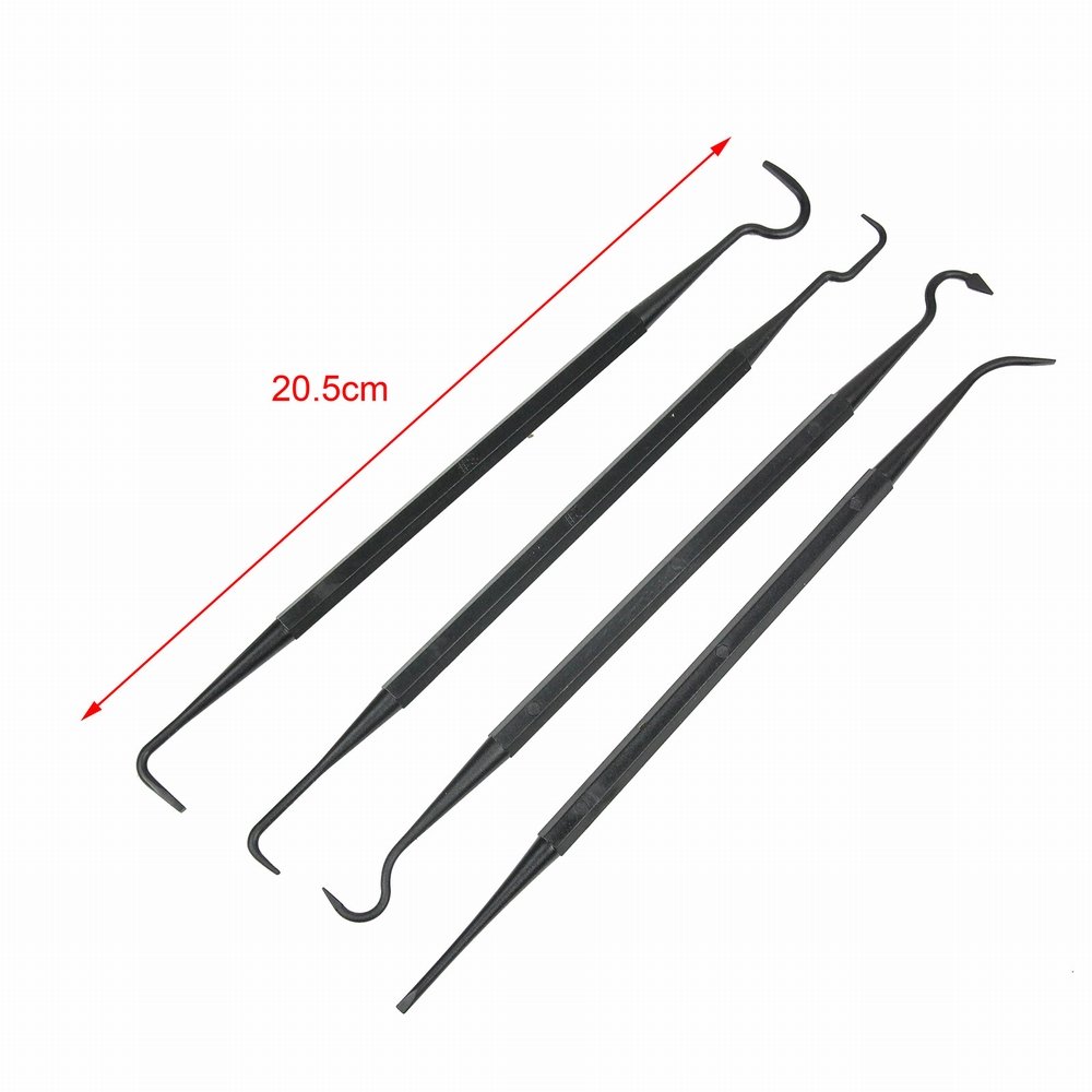 3-Piece Steel Wire Brush & 4-Piece Nylon Pick Set - Universal Gun Cleaning Kit for Rifle, Pistol, Hunting & Military Use - Tactical Firearm Maintenance Tools for Combat, Range & Outdoor Shooting