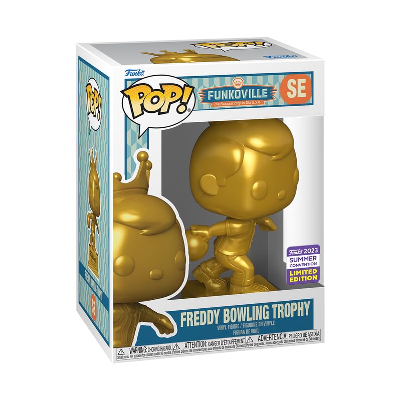 Funko Pop! Freddy Bowling Trophy Exclusive SDCC 2023 - Limited Edition Collectible for Comic-Con Fans & Pop Culture Enthusiasts | Perfect for Display, Gifts, and Bowling-Themed Collections