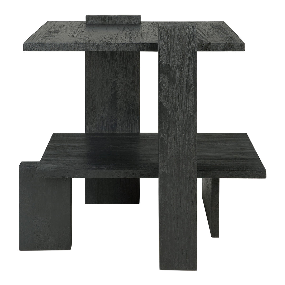 Modern Abstract Side Table - Minimalist Accent Table for Living Room, Bedroom & Office - Stylish End Table with Geometric Design for Home Decor
