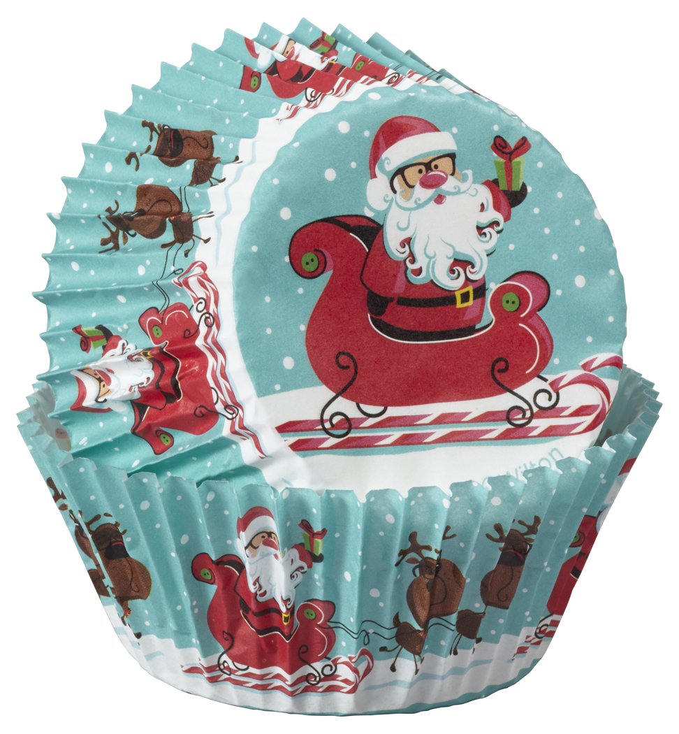 Wilton 75-Count Christmas Baking Cups - Standard Size Holiday Sweet Treat Liners for Cupcakes, Muffins & Party Desserts (Perfect for Christmas Baking, Gift Giving & Holiday Celebrations)