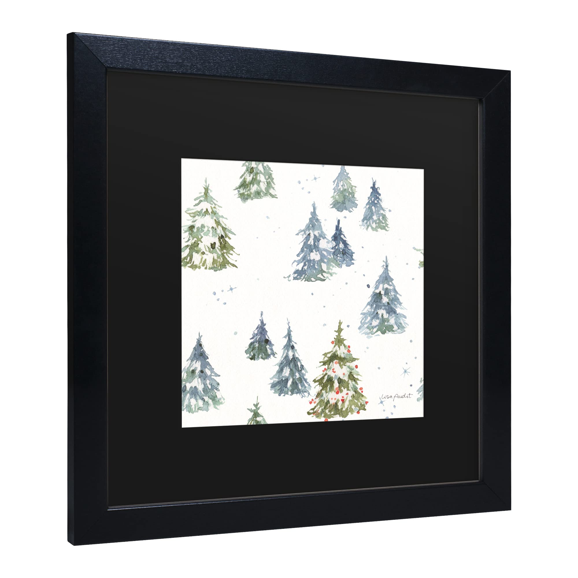 Trademark Fine Art 'Welcoming Santa 12' Canvas Wall Art by Lisa Audit - Christmas Holiday Home Decor for Living Room, Bedroom & Office