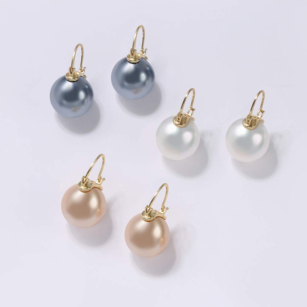 14K Gold Plated Stud Earrings - Simple & Elegant Design, Perfect Gift for Her - Ideal for Valentine's Day, Anniversary, Birthday or Everyday Wear