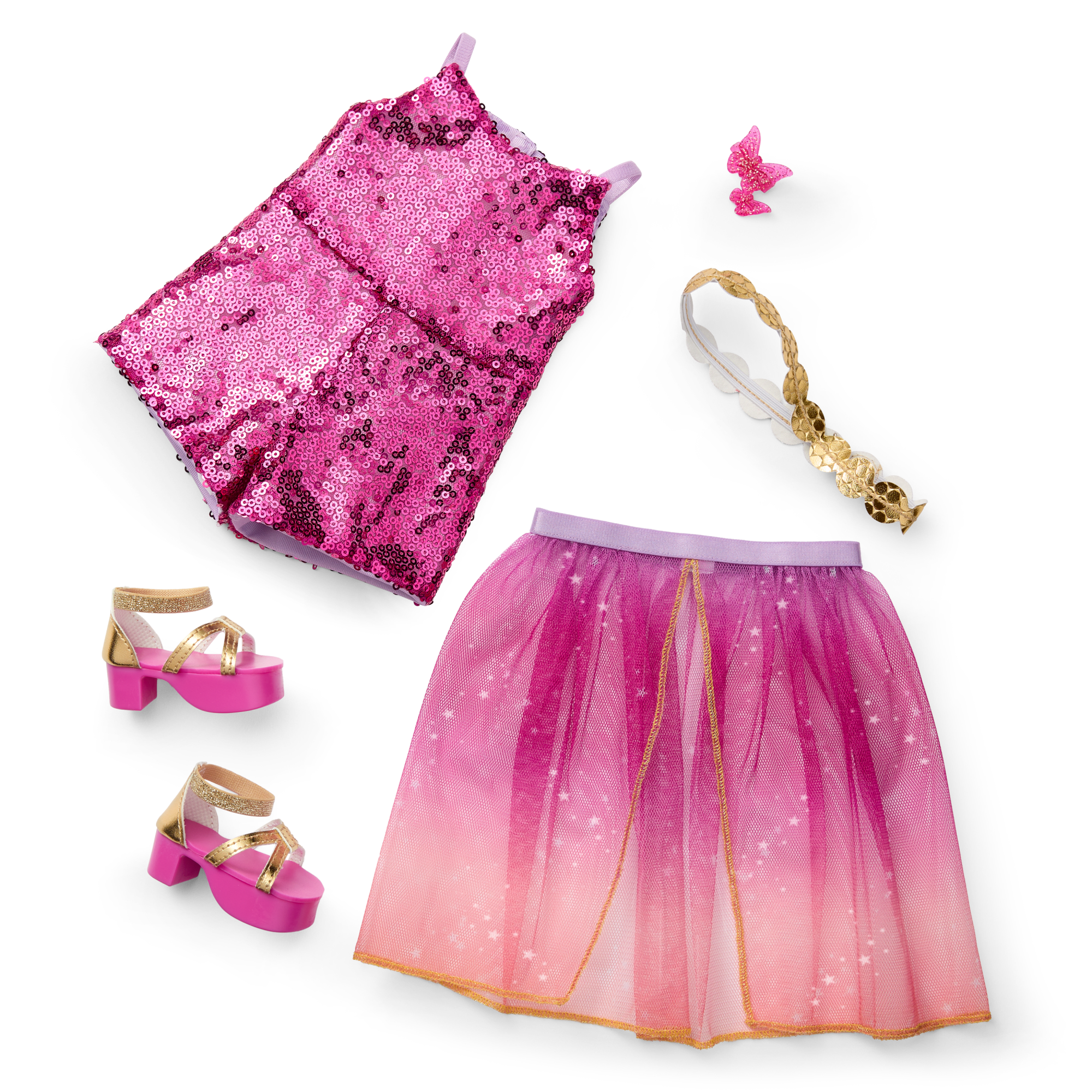 Glam Sparkly Concert Outfit with Colorful Teddy Bear Backpack & Accessory Set - Perfect for Music Festivals, Raves & Cosplay Costumes