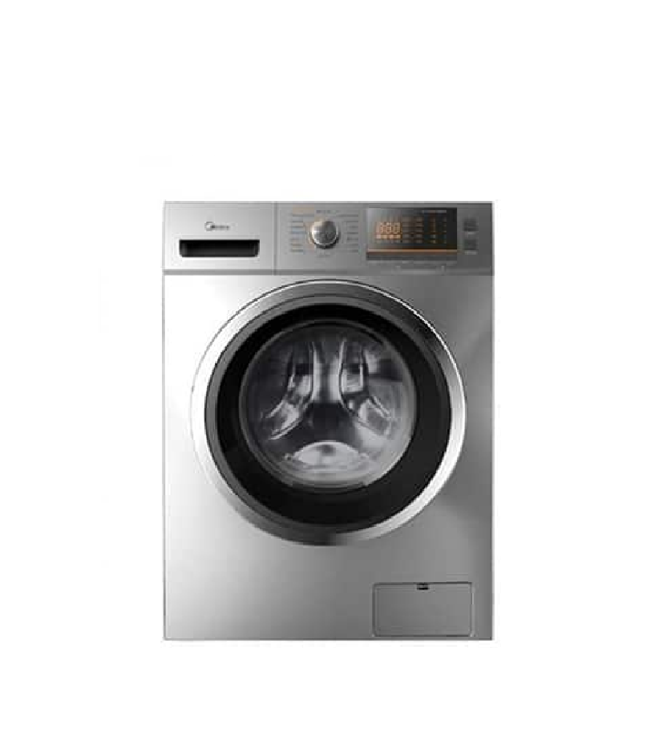 Midea MDC100 C01S 10Kg Silver Condenser Dryer - Energy Efficient Laundry Solution for Home & Apartment Use