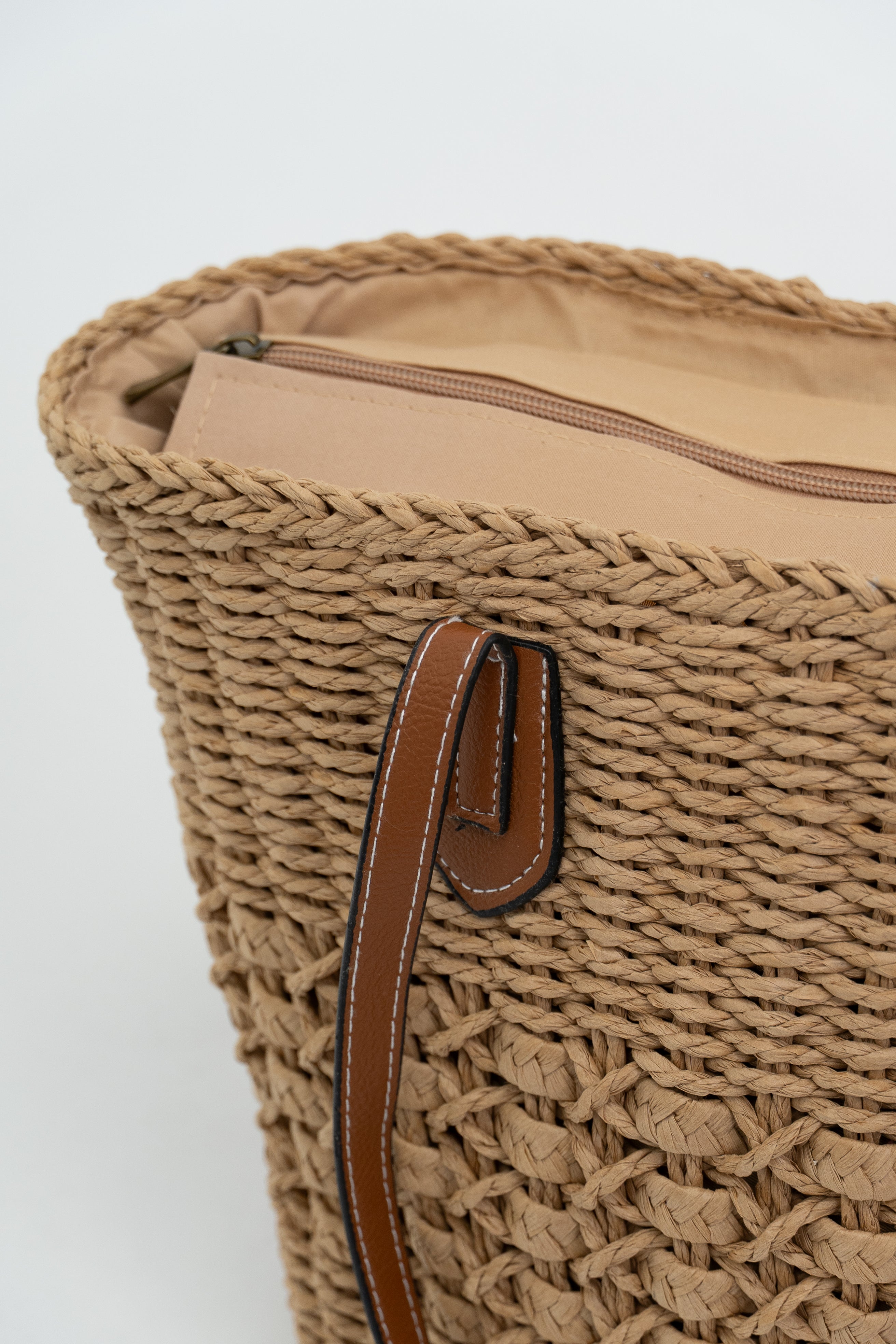 Cheryl Natural Rattan Handbag for Women - Stylish Woven Straw Tote Bag for Beach, Vacation & Summer Outfits