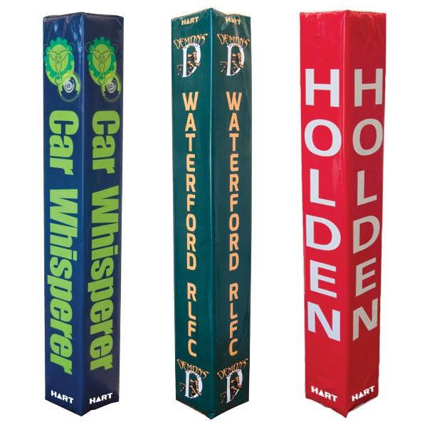 HART Square Rugby Post Pads - 25cm (Set of 4) - High-Density Foam Protection for Rugby Goal Posts - Perfect for Training & Match Safety