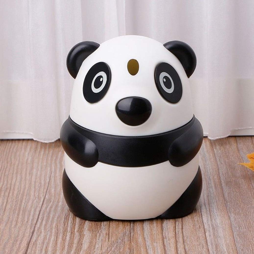 GOMYIE Automatic Toothpick Dispenser - Cartoon Panda Design, Black and White Toothpick Holder for Fruits, Snacks, and Parties | Compact & Hygienic Kitchen Accessory