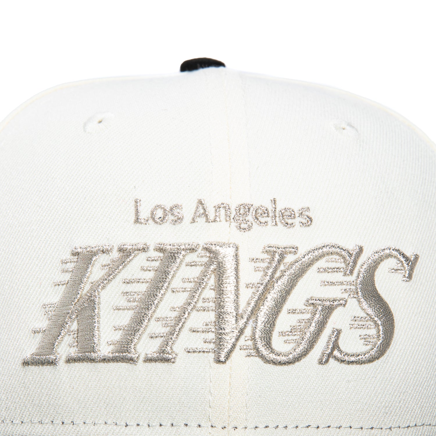 New Era 59Fifty Los Angeles Kings 2014 Stanley Cup Patch Snapback Hat - White, Black & Silver | Official NHL Licensed Baseball Cap for Sports Fans & Streetwear Fashion