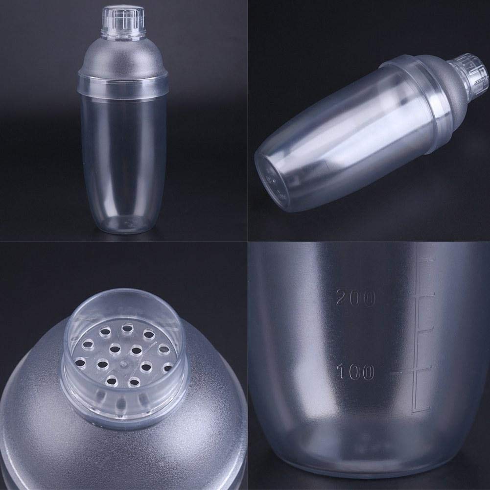 700cc Plastic Cocktail Shaker with Measuring Scale - Bartender Tool for Milk Tea, Espresso & Snow Grams Drinks - Perfect for Home Bars, Coffee Shops & Professional Mixology