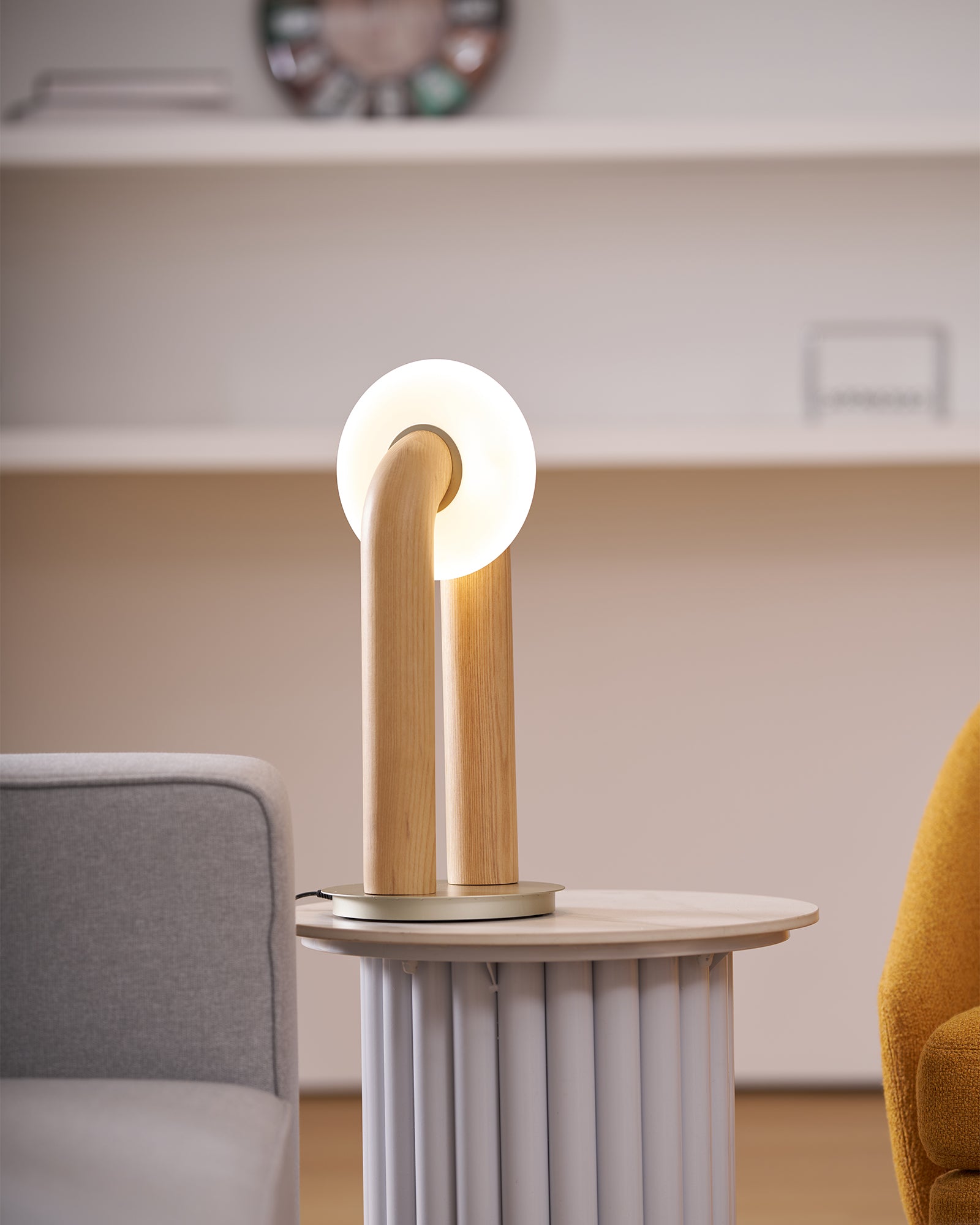 Arcadia Table Lamp - Modern LED Desk Light for Bedroom, Living Room & Office - Stylish Nightstand Lamp with Adjustable Brightness - Perfect for Reading, Working & Relaxing