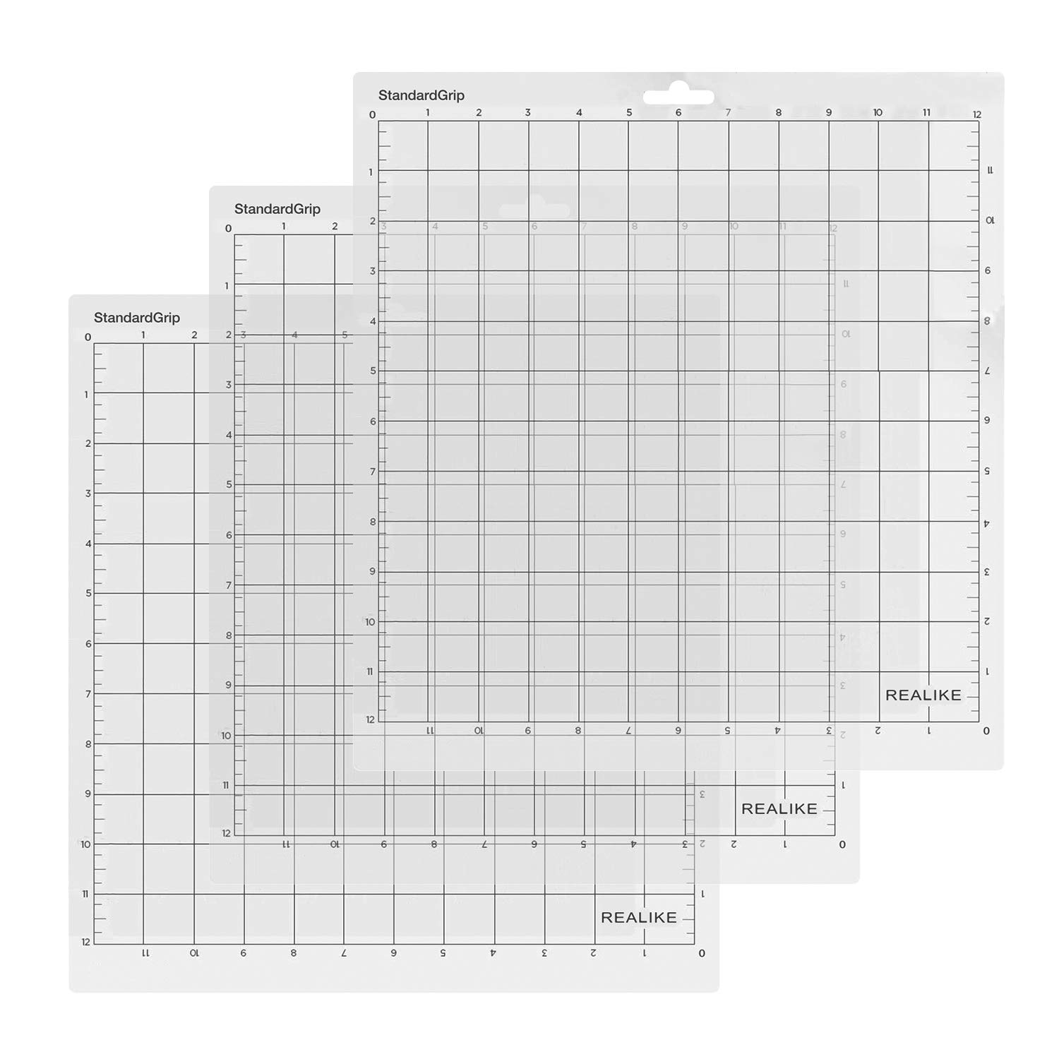 12x12 Self-Healing Cutting Mat for Cricut Maker 3/Maker/Explore 3/Air 2/Air/One - Non-Slip Gridded Adhesive Craft Mat with StandardGrip 3 Mats - Perfect for Vinyl Cutting, Scrapbooking & DIY Craft Projects