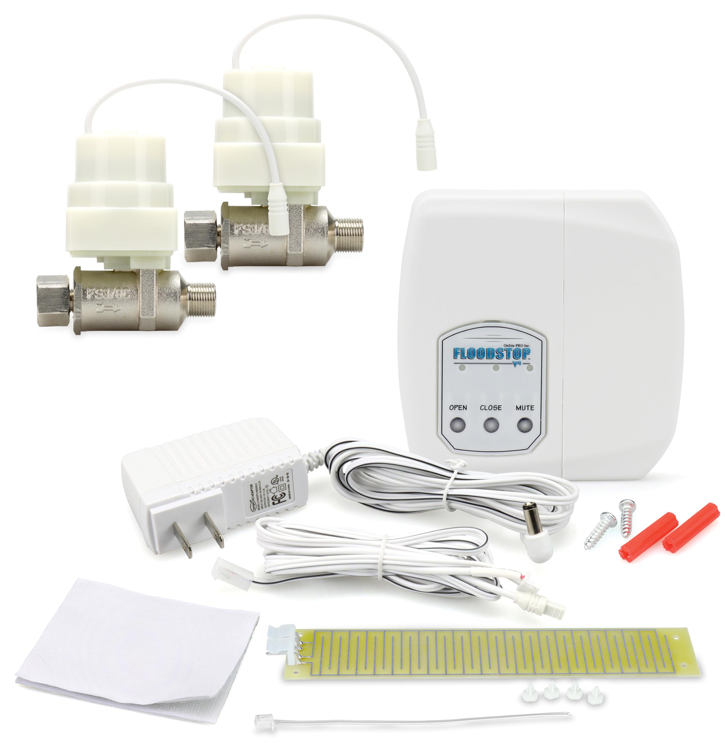 FloodStop Sink Leak Detector Kit with Automatic Water Shut-Off - 3/8