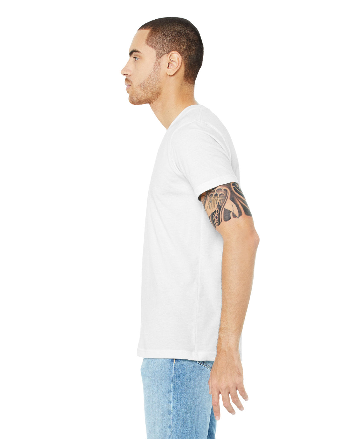 Bella + Canvas 3005CVC Unisex CVC Jersey V-Neck T-Shirt - Soft Cotton Blend Tee for Men & Women - Perfect for Casual Wear, Layering & Everyday Comfort