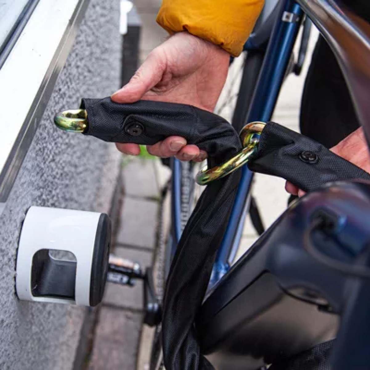 Hiplok XL Heavy Duty Bike Chain Lock - 100cm Anti-Theft Bicycle Security Lock with 3 Keys, Sold Secure Gold & Pedal Diamond Rated - Perfect for Urban Commuting, E-Bikes & Outdoor Cycling