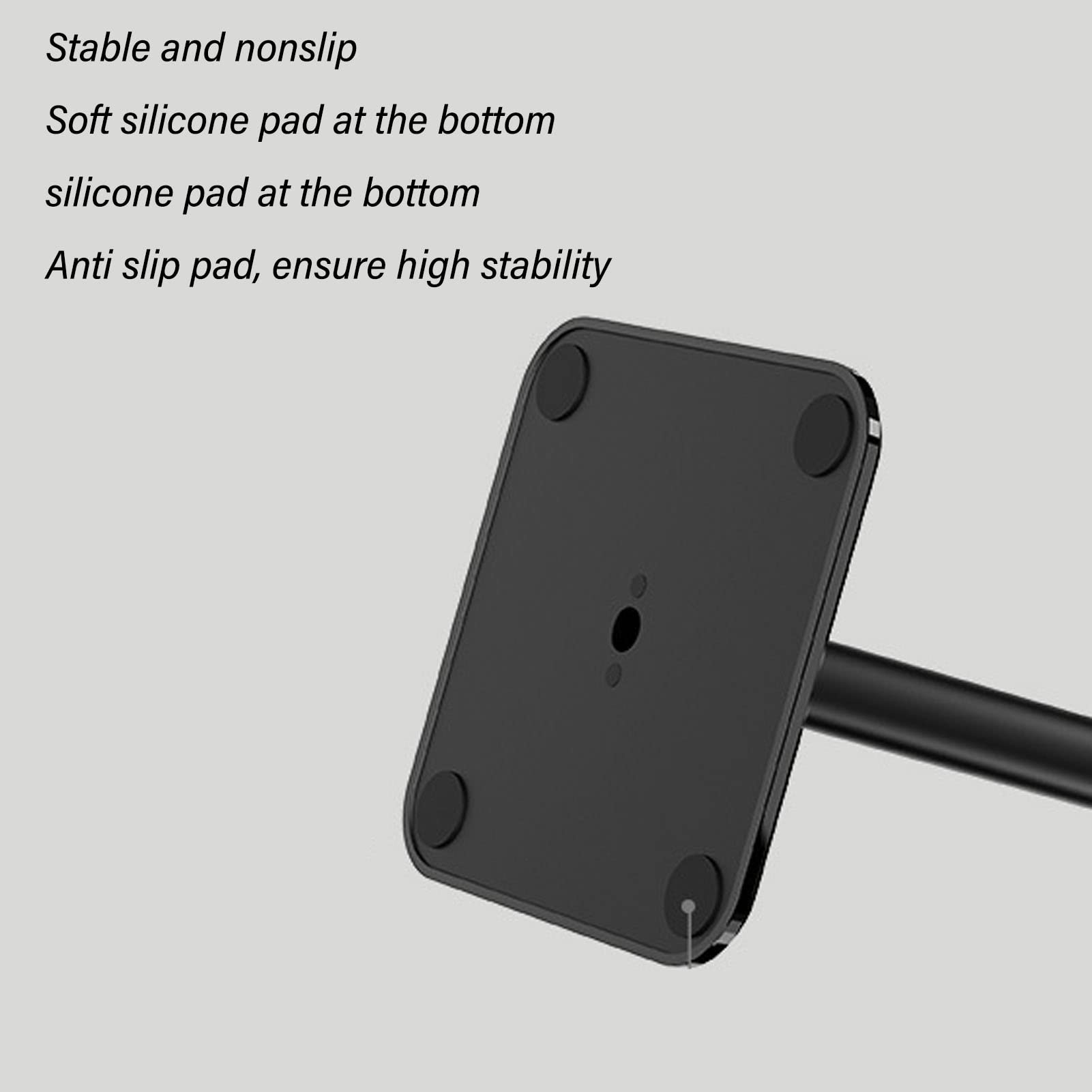 Premium Aluminum Headphone Stand for HyperX - Sturdy Desktop Headset Holder with Solid Base & TPU Tray - Easy Installation (Black) - Perfect for Gaming Setup, Office Organization & Home Workspace