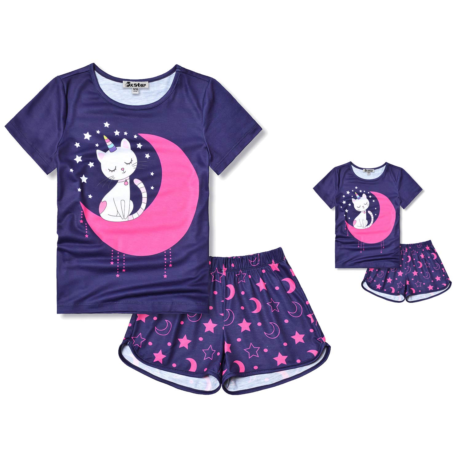 **Unicorn Pajama Set for Girls & Matching Doll Clothes - Soft & Cute American Girl Doll Pjs - Perfect for Sleepovers, Birthday Gifts & Playtime**